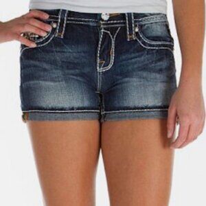 NWOT Rock Revival Julie Embroidered Jean Shorts